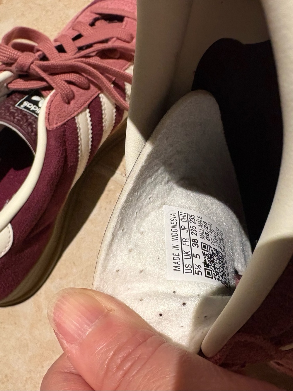 Adidas Two-Tone Pink Sneakers - Picture 3 of 3